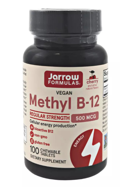 Jarrow Formulas Metil B12 (Metilkobalaminas) 500 mcg - 100 pastilių