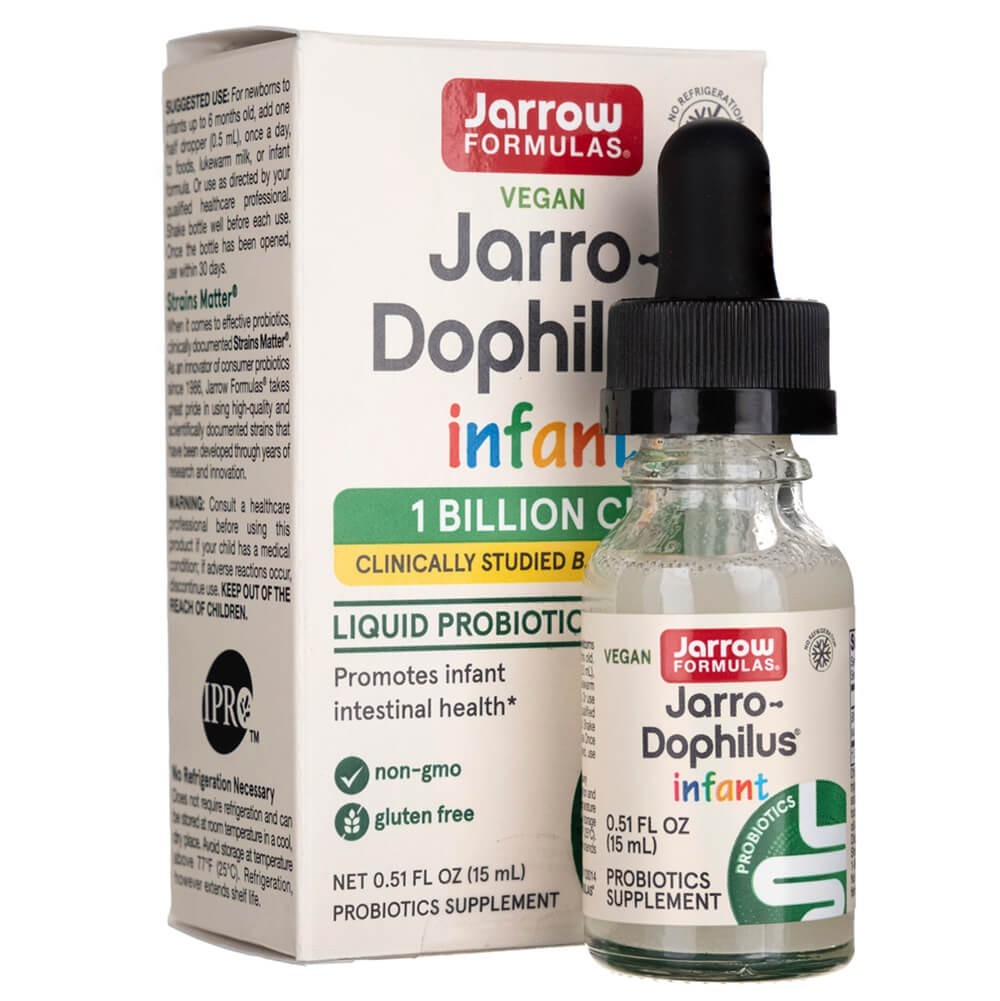 Jarrow Formulas Jarro-Dophilus Infant, probiotikų lašai - 15 ml