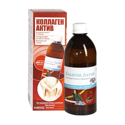 Kolagen Aktiv (Kollagen 11000 mg + Hyaluron 100 mg) Für Gelenke, 600 ml