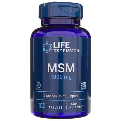 Life Extension MSM (metilsulfonilmetanas) 1000 mg - 100 kapsulių