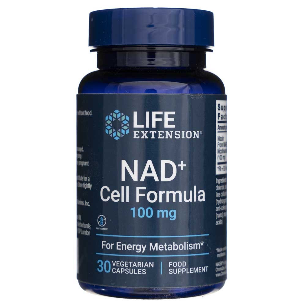 Life Extension NAD+ ląstelių formulė 100 mg - 30 kapsulių