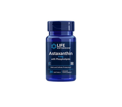 Life Extension Astaxanthin mit Phospholipiden 4 mg, 30 Kapseln