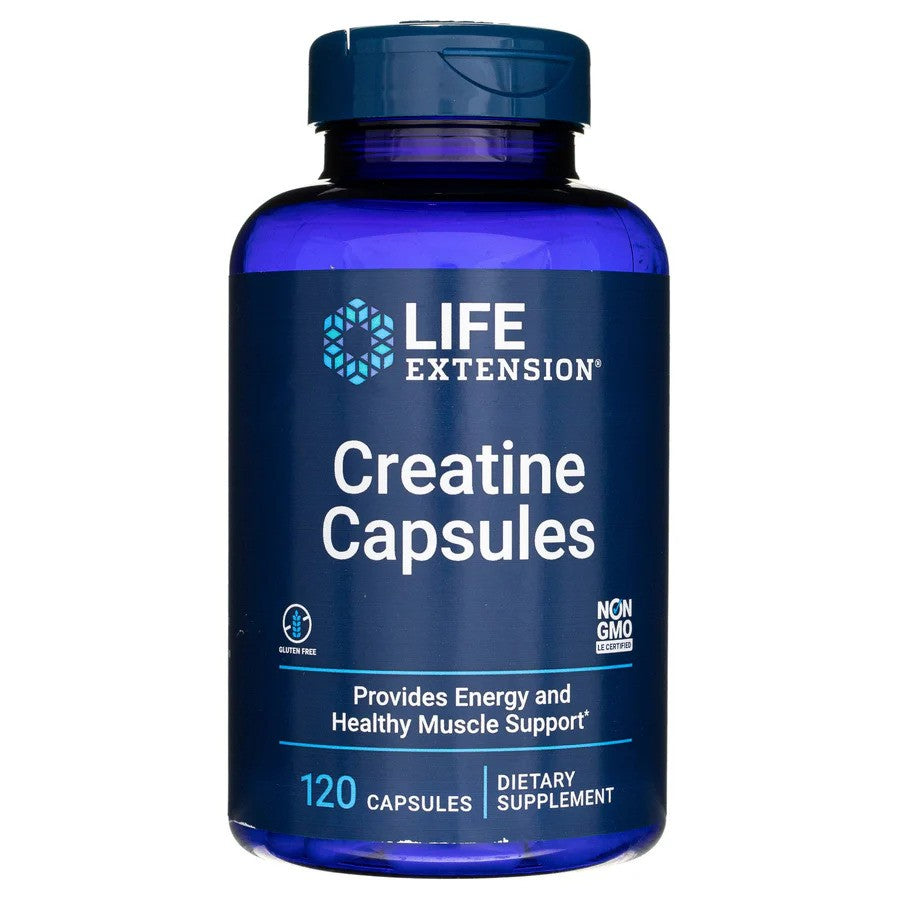 Life Extension Creatine, 120 Kapseln Kreatin-Monohydrat