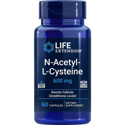 Life Extension NAC N-Acetyl-L-Cystein 600 mg, 60 Kapseln