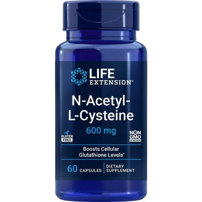 Life Extension NAC N-Acetyl-L-Cystein 600 mg, 60 Kapseln