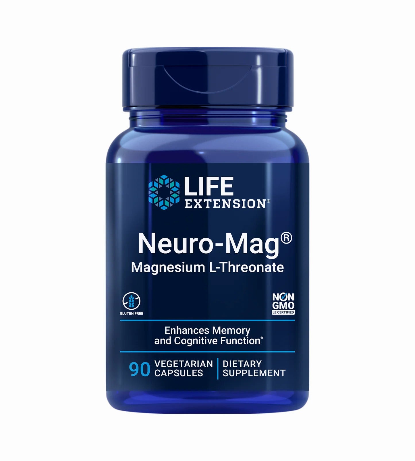 Life Extension Neuro Mag Magnesium L-Threonat 144 mg, 90 Kapseln