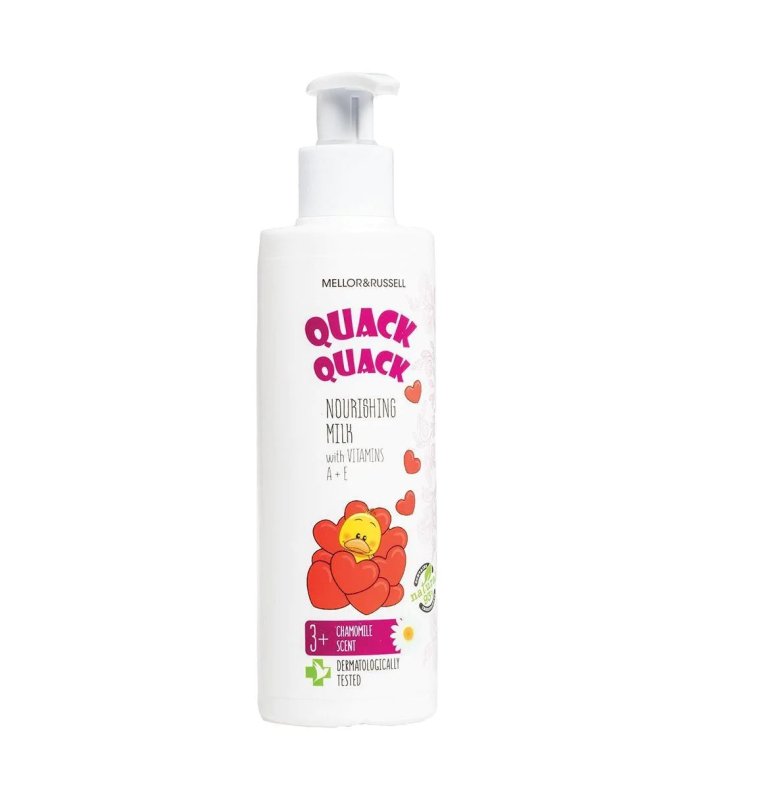 MELLOR & RUSSELL QUACK QUACK Maitinamasis pienelis vaikams su vitaminais A ir E, 200 ml kaina