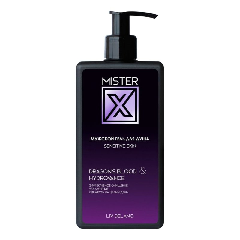 MISTER X Vyriskas duso gelis sensitive skin, 250 g kaina