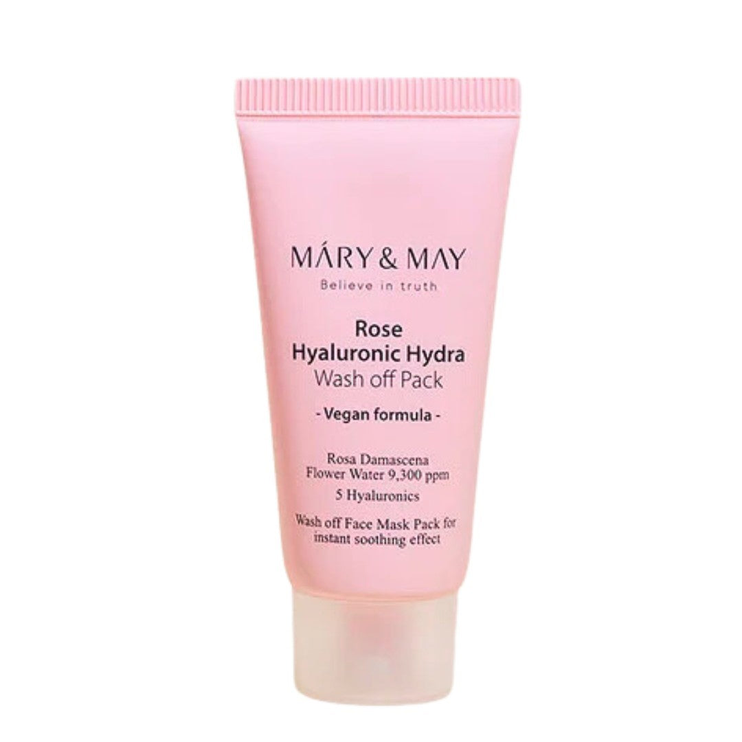 Mary&May Rose Hyaluronic Hydra drėkinamoji molio kaukė - 30 g