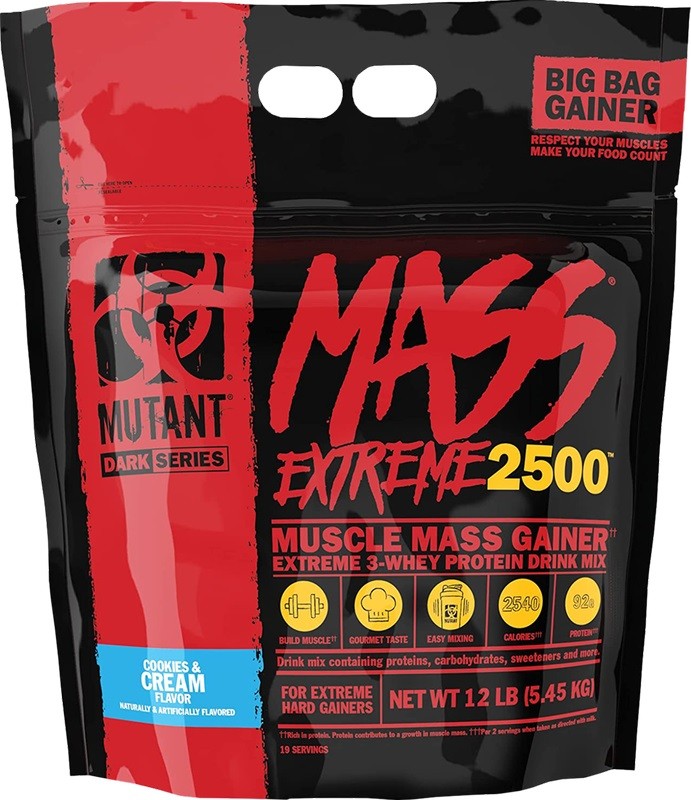 PVL Mutant Mass Extreme 2500 Gainer, sausainis su kremu - 5450 g