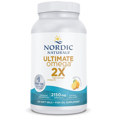 Nordic Naturals Ultimate Omega 2X citrinų skonio - 120 kapsulių