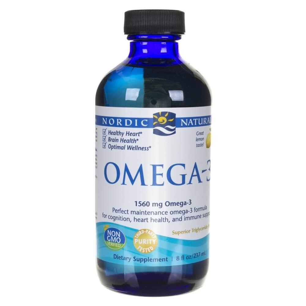 Nordic Naturals Omega-3 1560 mg, citrinų skonio - 237 ml