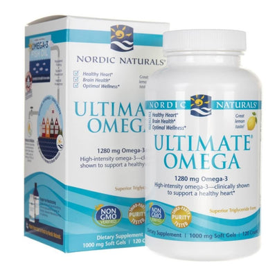 Nordic Naturals Ultimate Omega, citrinų skonis – 120 kapsulių