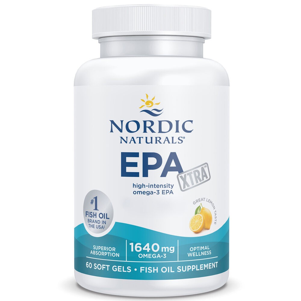 Nordic Naturals EPA Xtra 1640 mg Omega-3 citrina - 60 kapsulių