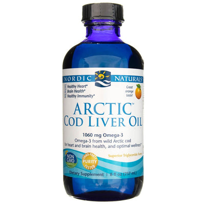 Nordic Naturals Orange Arctic menkių kepenų aliejus - 237 ml