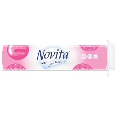 NOVITA SOFT Higieniniai vatos diskeliai, 120 vnt. kaina