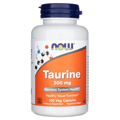 Now Foods Taurine 500 mg – 100 kapsulių