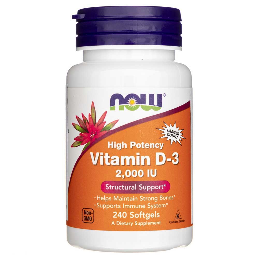 Now Foods Vitaminas D3 2000 TV – 240 Softgels