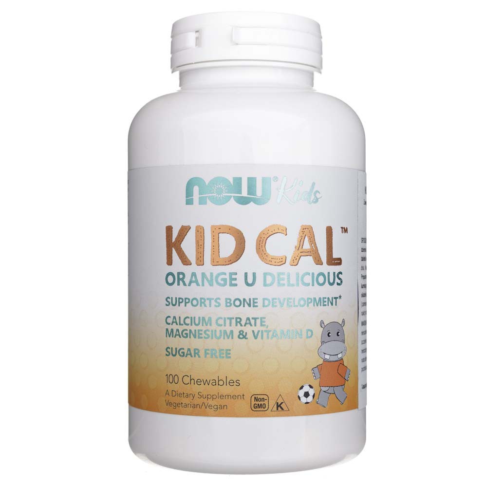 Now Foods Kid Cal Chewables - 100 tablečių