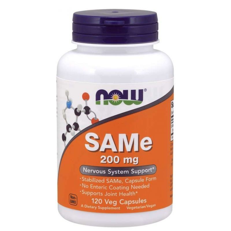 Now Foods SAMe (S-adenozil L-metioninas) 200 mg - 120 kapsulių