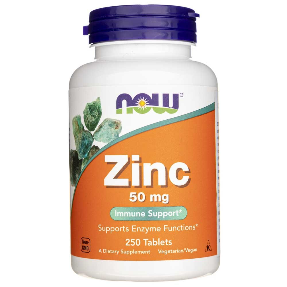 Now Foods Zinc 50 mg – 250 tablečių