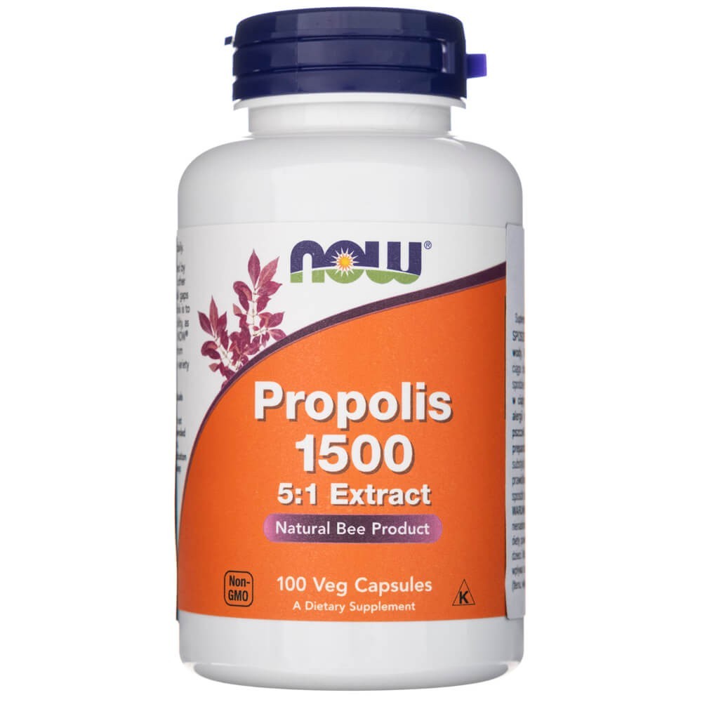 Now Foods Propolis 1500 - 100 kapsulių