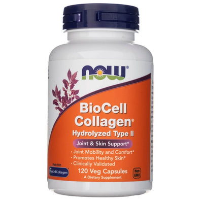 Now Foods BioCell Collagen® Hydrolyzed Type II – 120 kapsulių