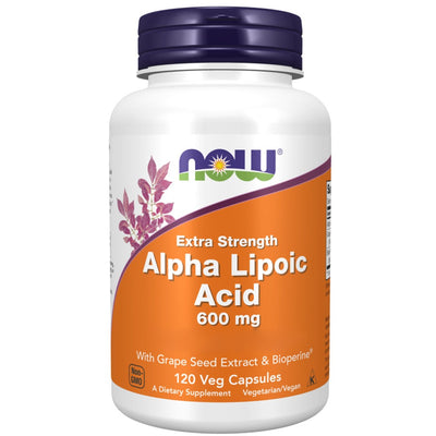 Now Foods Alpha Lipoic Acid 600 mg – 120 kapsulių