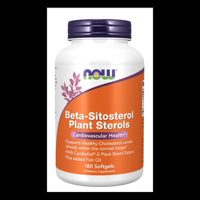 Now Foods Beta-Sitosterol Augaliniai steroliai - 180 kapsulių