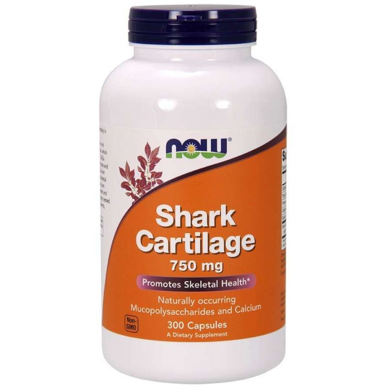 Now Foods Shark Cartilage 750 mg – 300 kapsulių