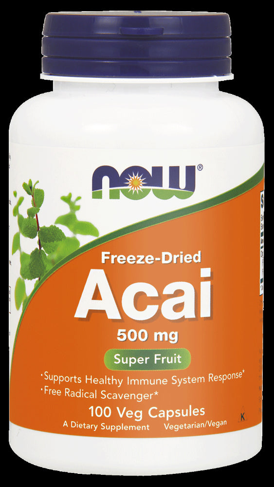 Now Foods Acai 500 mg - 100 kapsulių