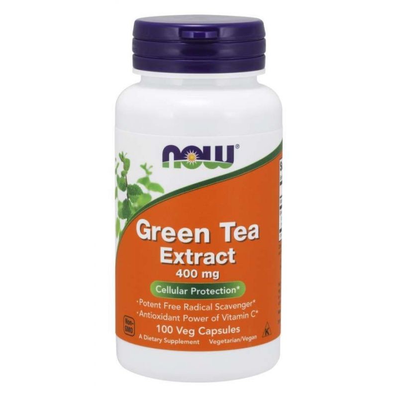 Now Foods Green Tea ekstraktas 400 mg – 100 kapsulių