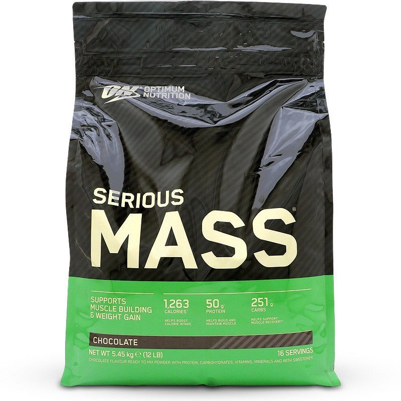 Optimum Nutrition Serious Mass šokoladas - 5450 g