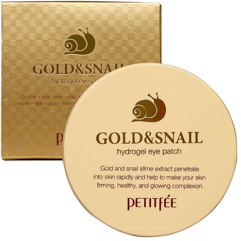 Petitfee Gold&Snail hidrogeliniai akių pleistrai - 60 vnt