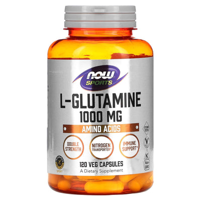 Now Sports L-Glutamin 1000 mg, 120 Kapseln