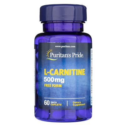 Puritan's Pride L-karnitinas 500 mg - 60 kapsulių