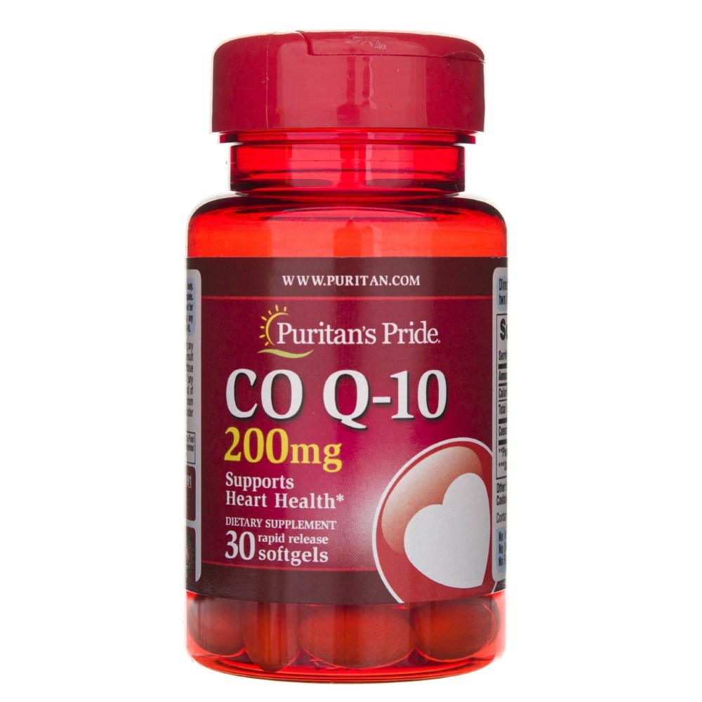 Puritano pasididžiavimas CoQ10 200 mg - 30 kapsulių