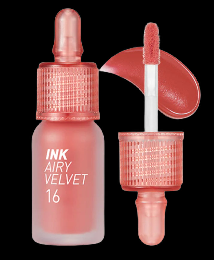 Peripera Ink Airy Velvet skysti lūpų dažai 16 Favorite Orange Pink - 4 g