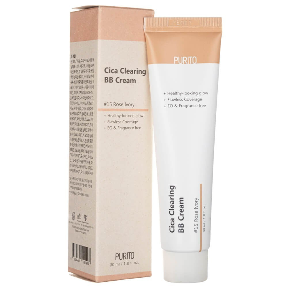 Purito Cica Clearing BB Cream Shade 15 Rose Ivory - 30 ml