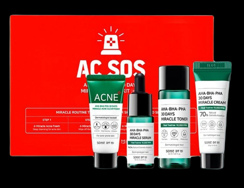 Some By Mi AHA BHA PHA 30 Days Miracle AC SOS – rinkinys spuoguotai odai