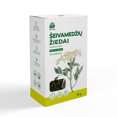 Šeivamedžių žiedai, Žolelių arbata,50g kaina