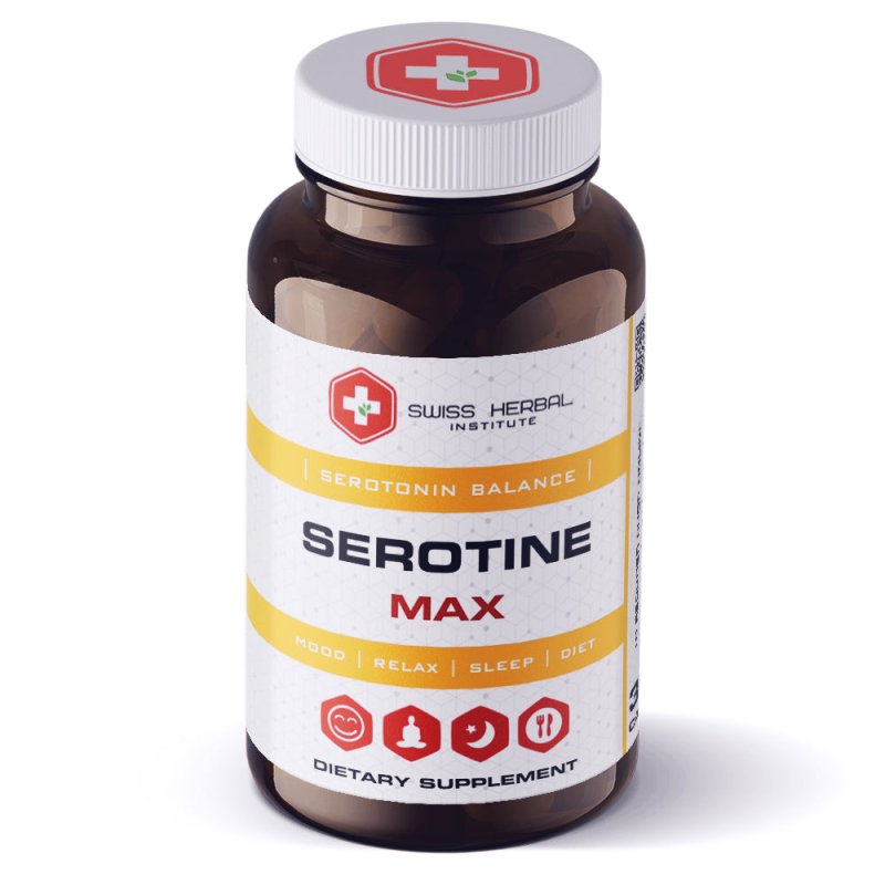 Serotine Max, Swiss Herbal, 30 kapsulių kaina