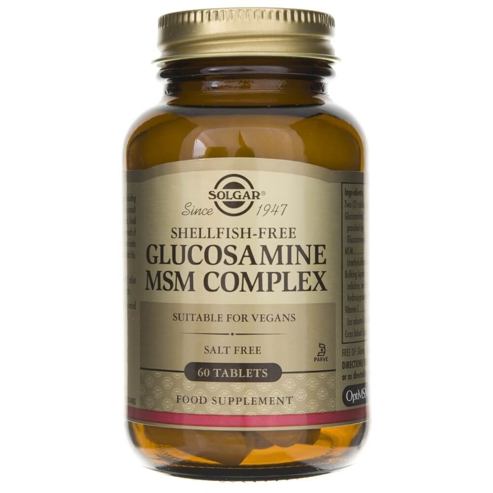 Solgar Glucosamine MSM Complex - 60 tablečių