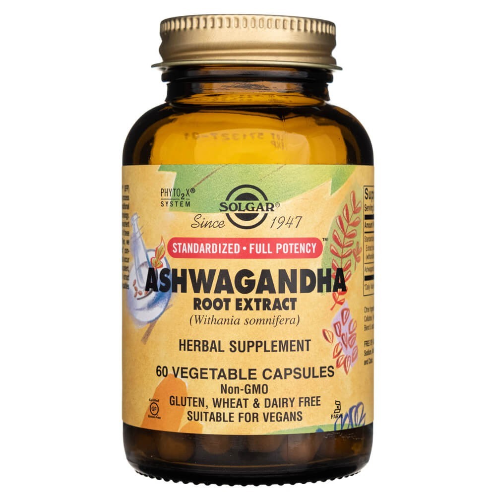 Solgar SFP Ashwagandha Root Extract - 60 kapsulių