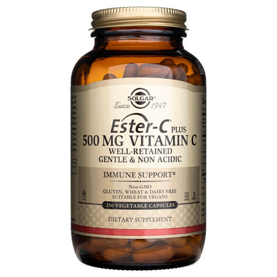 Solgar Ester-C ir vitaminas C 500 mg – 250 kapsulių