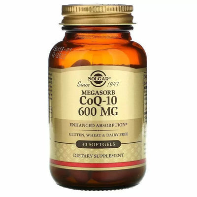 Solgar CoQ-10 600mg Megasorb, 30 kapsulių kaina