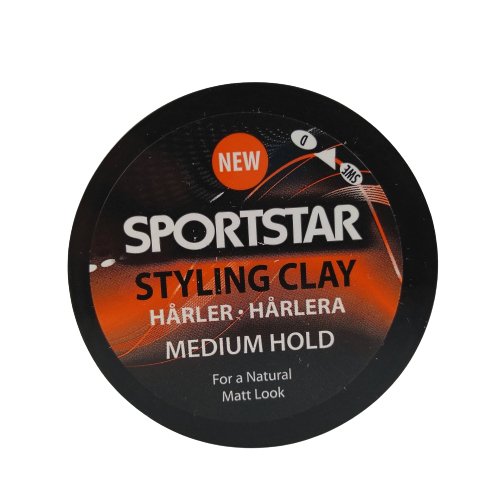 SPORTSTAR Styling Clay Vidutines fiksacijos plauku formavimo priemone, 50 ml kaina