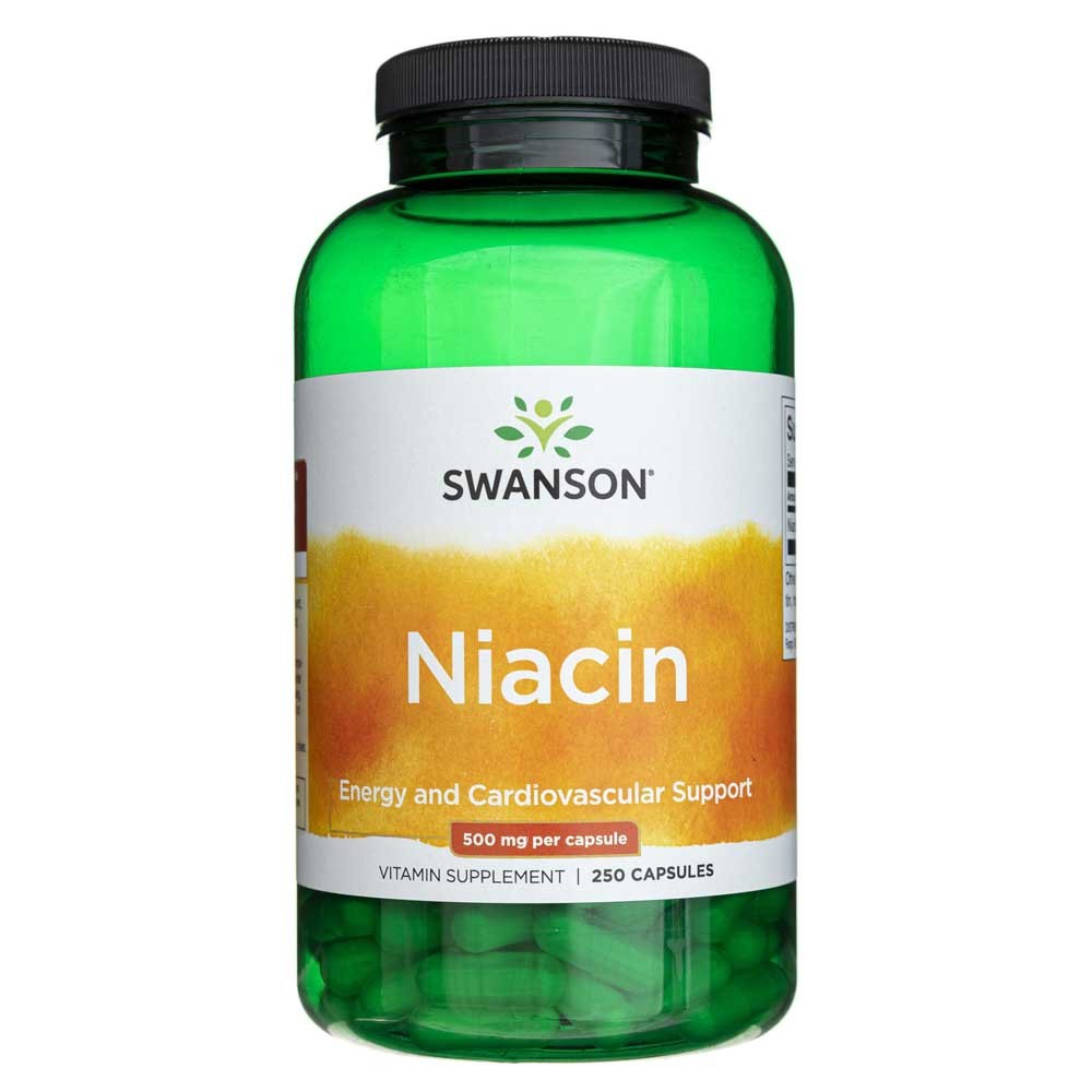 Swanson Niacinas 500 mg - 250 kapsulių