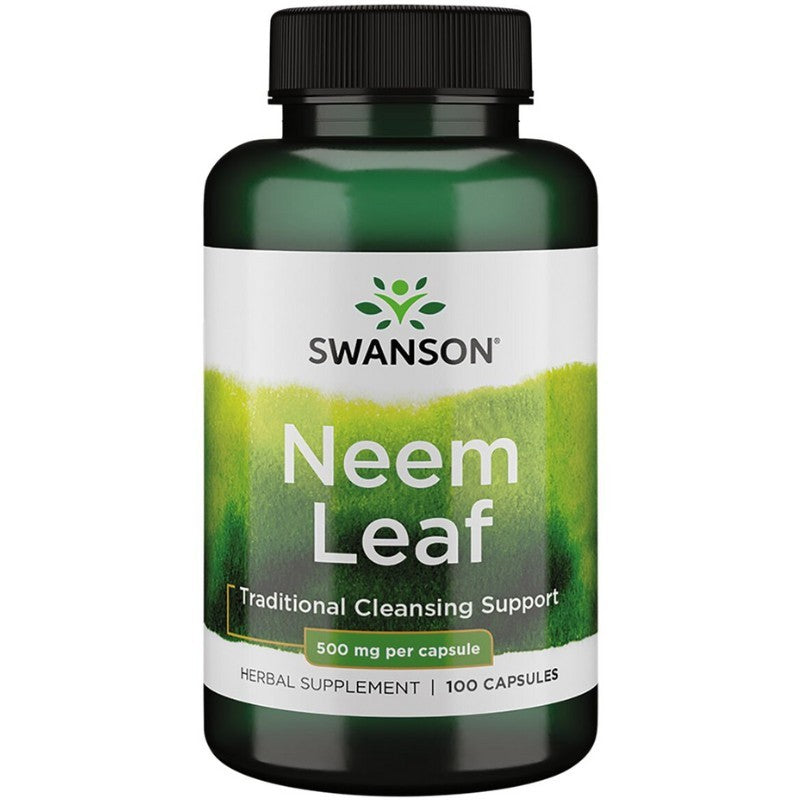 Swanson Neem Leaf 500 mg – 100 kapsulių