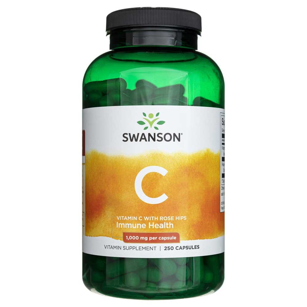 Swanson vitaminas C su erškėtuogėmis 1000 mg - 250 kapsulių